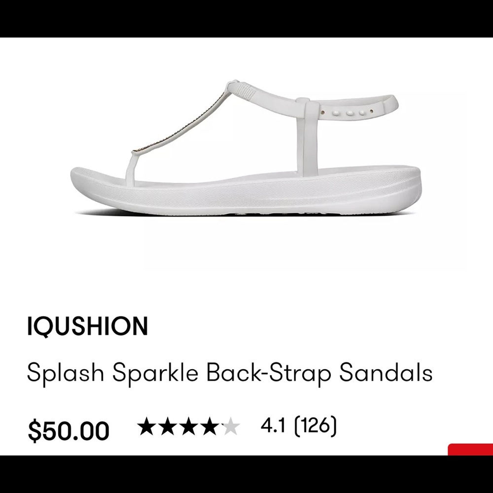 FITFLOP IQUISHION Sandal on white EUC!🥰
